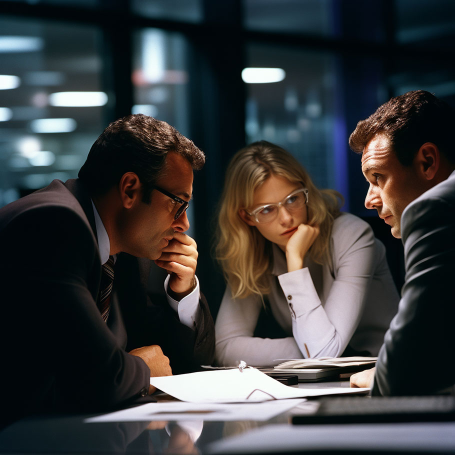 Vista De Empresarios Profesionales Trabajando Juntos